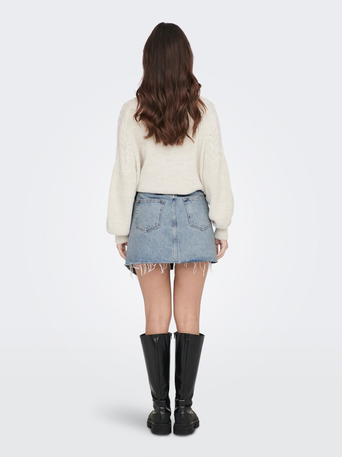 온리 연청 데님 랩 미니 스커트 15290439_2116 BLUE / LIGHT BLUE DENIM - 상세 이미지 2
