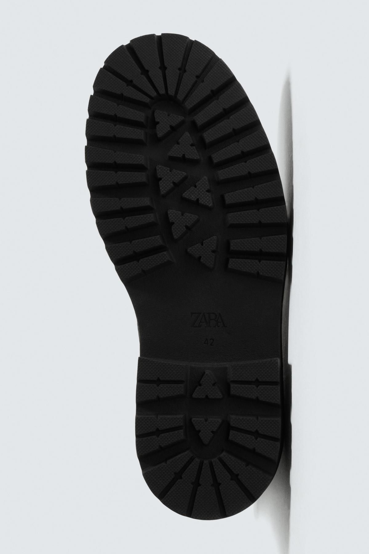 자라 청키 트랙솔 지퍼업 앵클부츠 2033/620 BLACK 이미지 7