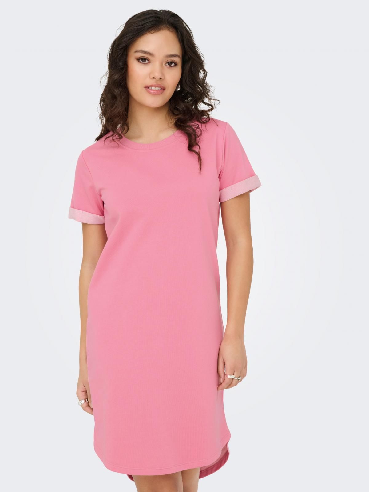 제이디와이 데일리 져지 반팔 미니 원피스 15174793_934 ROSE / CASHMERE ROSE - 메인 이미지