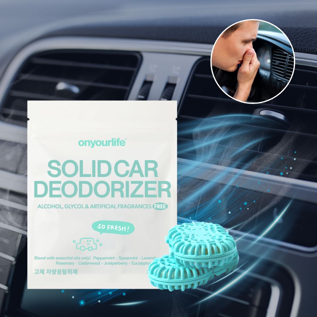 온유어라이프 차량용탈취제 자동차 에어컨 히터 냄새 차량 에어컨 담배 냄새제거 (1세트)