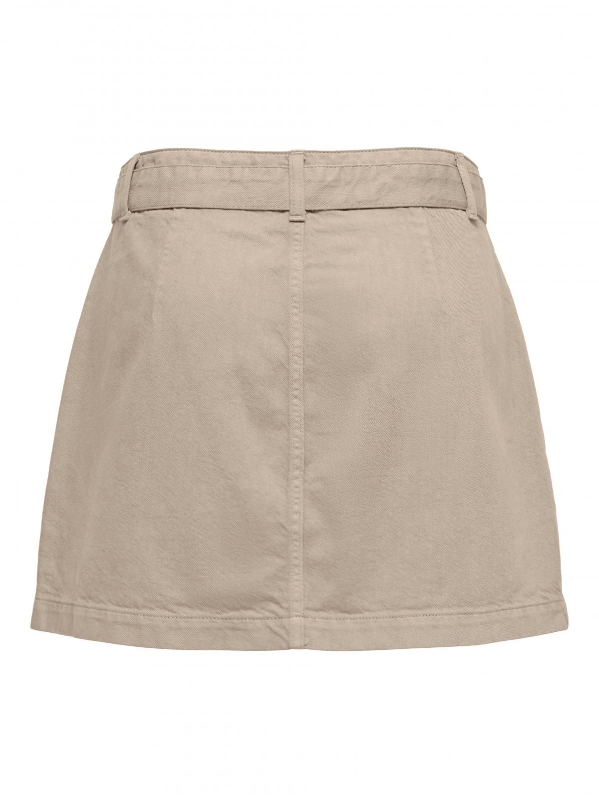 온리 테크니컬 랩 미니 스커트 15322861_109 GREY / PLAZA TAUPE - 상세 이미지 4