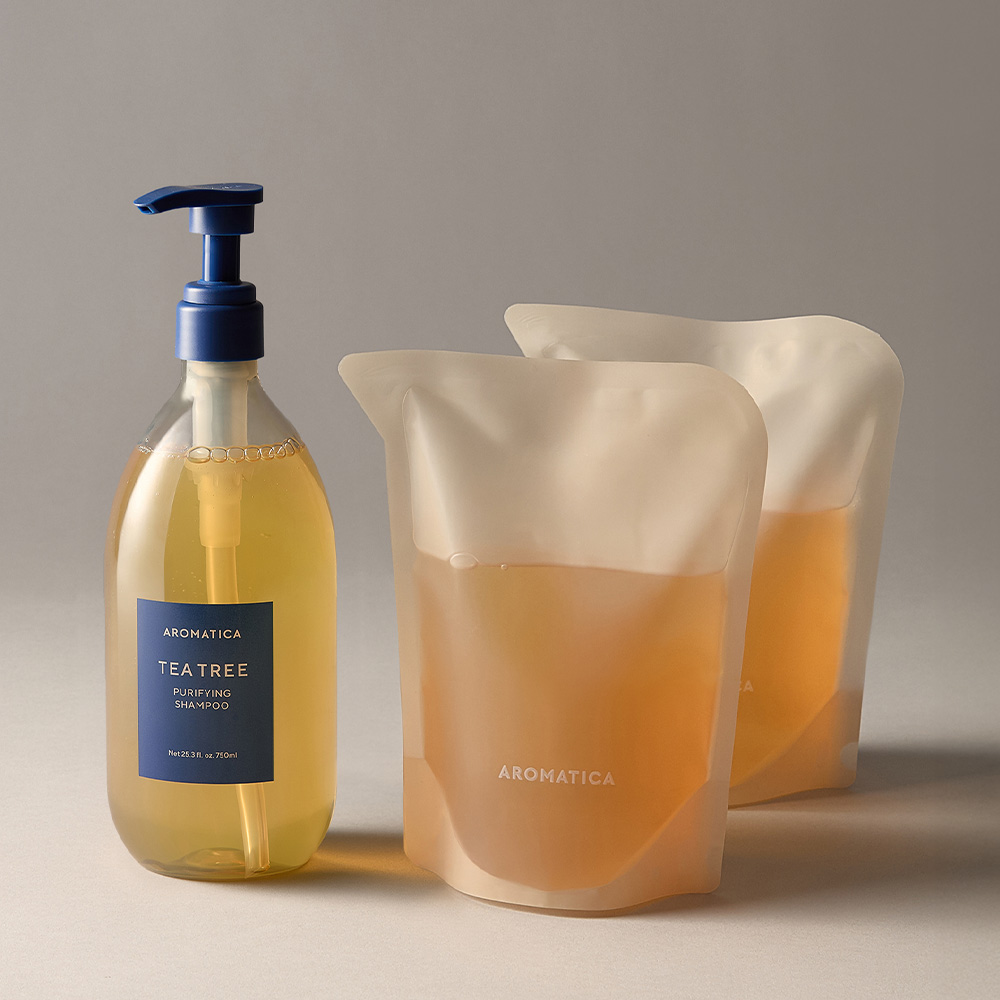 아로마티카 로즈마리 스칼프 스케일링 샴푸 750ML+리필500ML 2개 비건 탈모 기능성