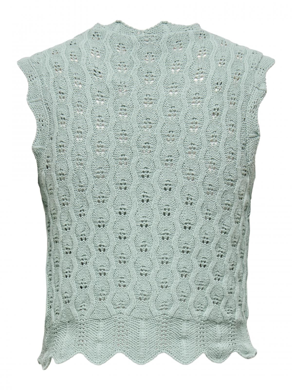온리 민트 스캘럽 민소매 니트 탑 15291602_1453 GREEN / JADEITE - 상세 이미지 4