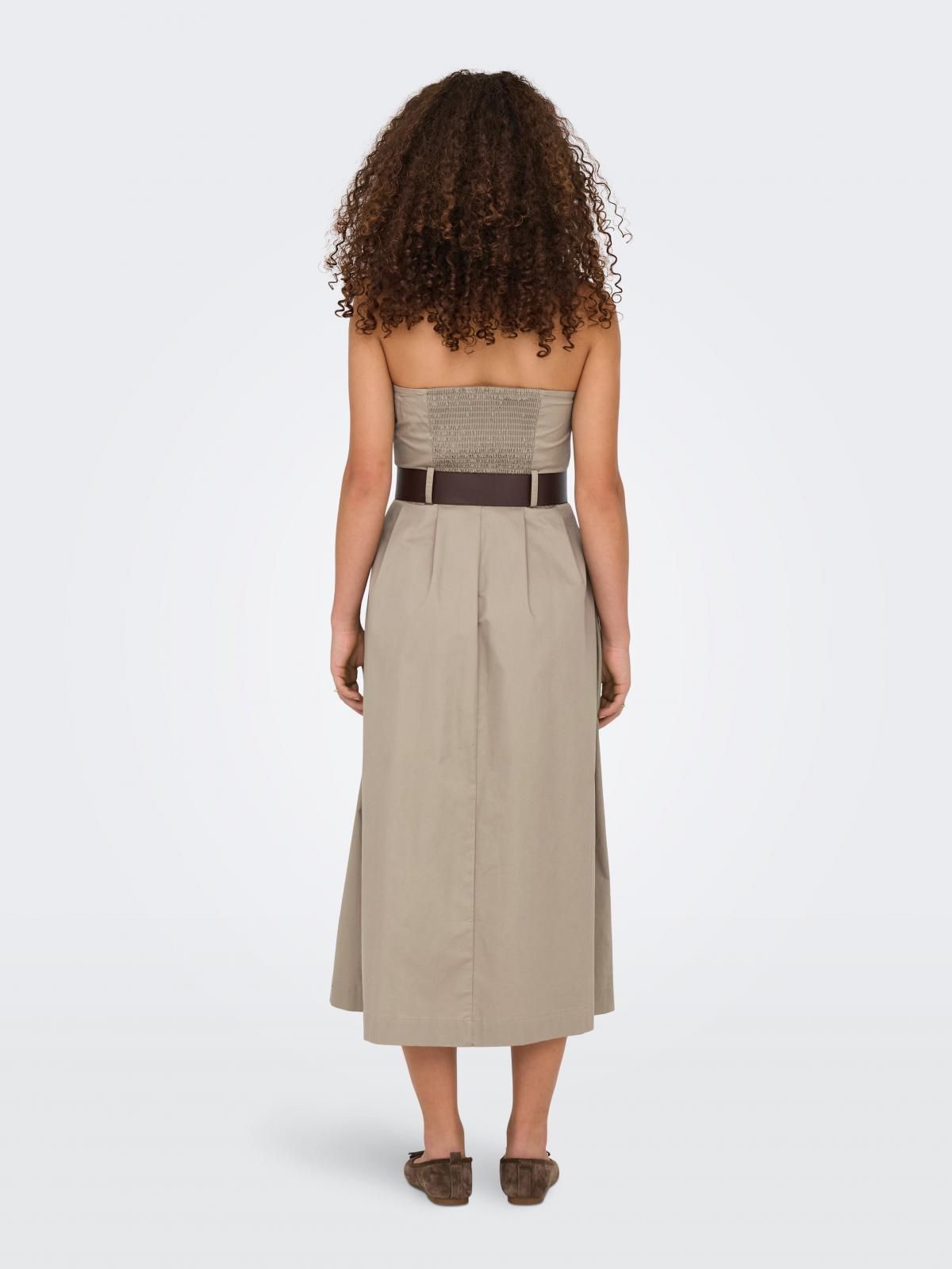 온리 스트랩리스 벨트 롱 원피스 15344546_11263 BROWN / SAVANNAH TAN - 상세 이미지 2