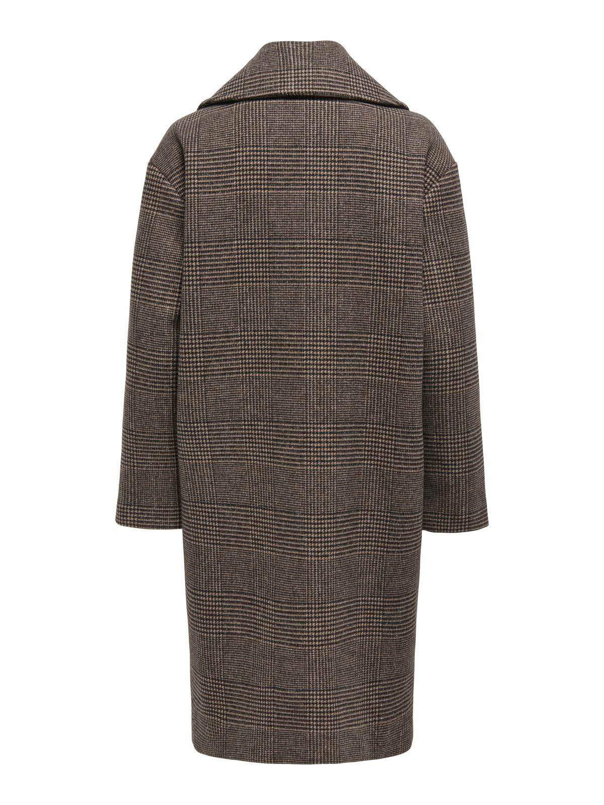 온리 클래식 체크 롱 코트 하이넥 벨트 15349086_280_1189379 BROWN / SEAL BROWN - 상세 이미지 4