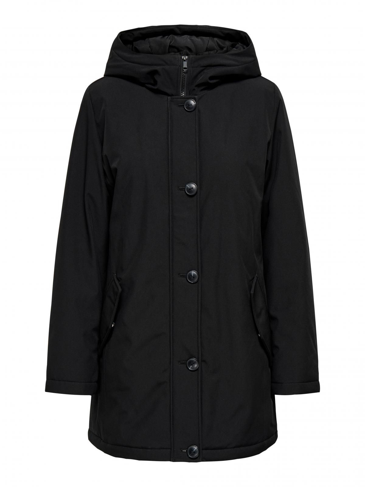 온리 윈드프루프 롱 후드 패딩 코트 15365628_2161 BLACK / BLACK - 상세 이미지 3