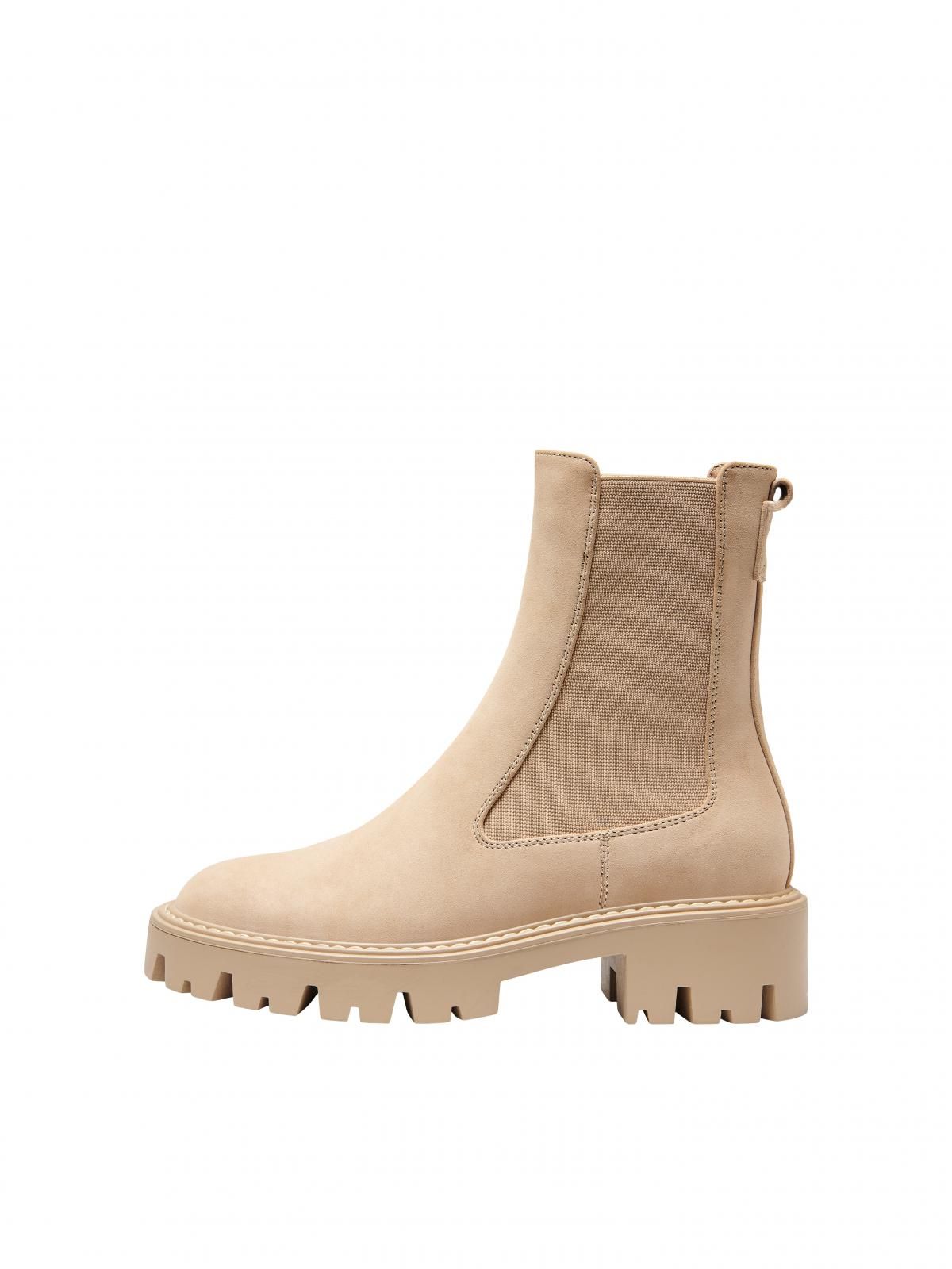 온리 첼시 베이직 베이지 앵클부츠 15274563_315 BROWN / CAMEL - 상품 이미지