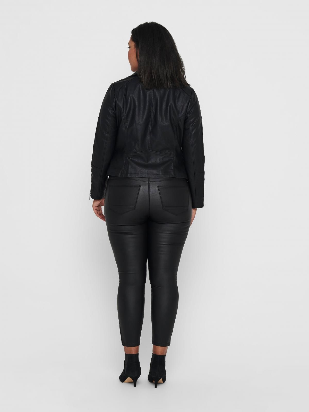 온리 빅사이즈 테크니컬 바이커 레더 재킷 15183380_2161 BLACK / BLACK - 상세 이미지 2