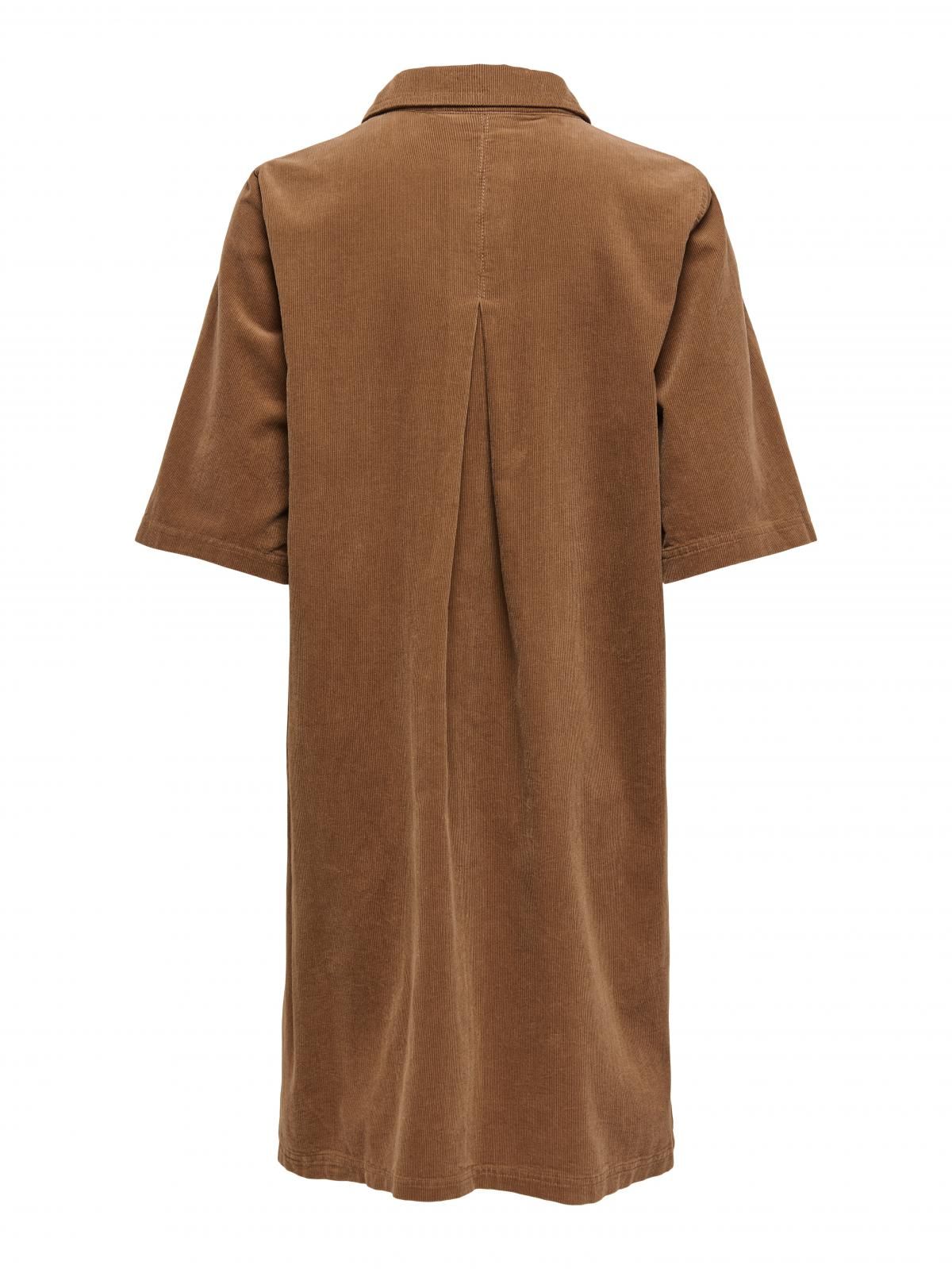 온리 코듀로이 셔츠카라 미니 원피스 15353640_2011 BROWN / TOASTED COCONUT - 상세 이미지 4