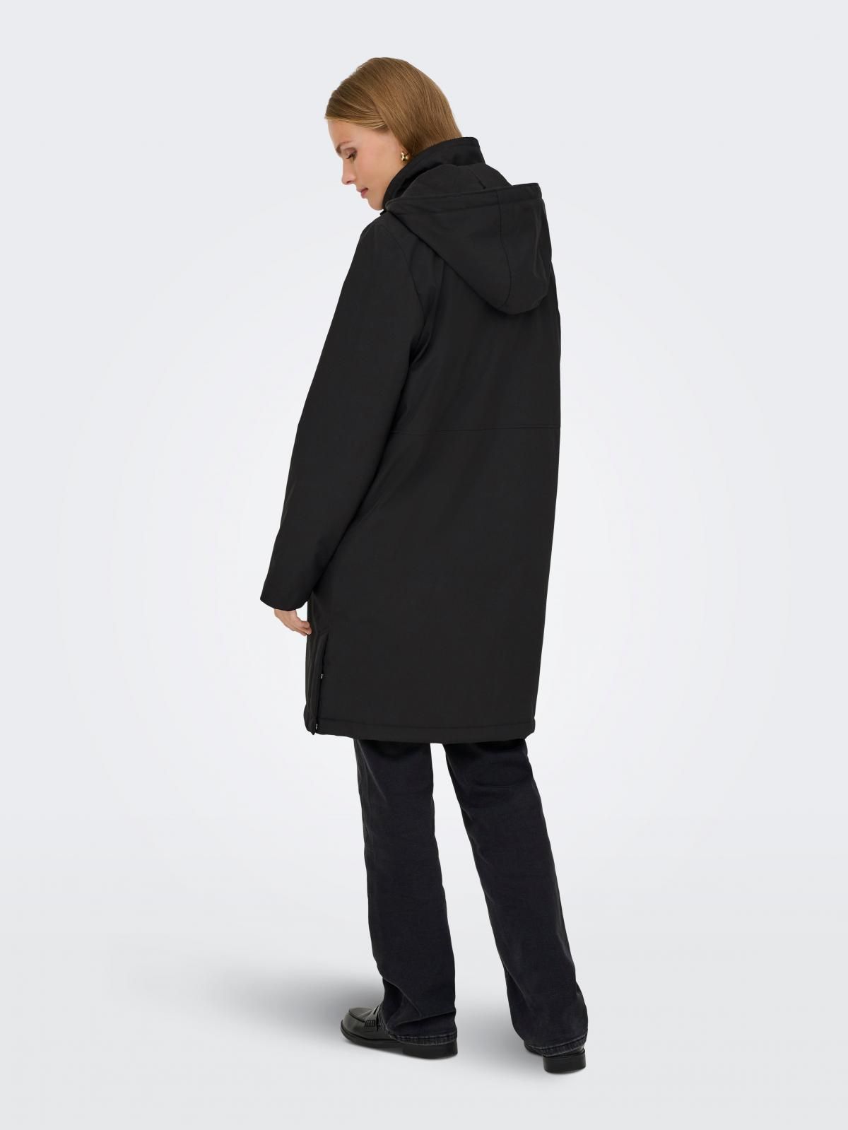 온리 테크니컬 후드 롱 파카 15363184_2161 BLACK / BLACK - 상세 이미지 2