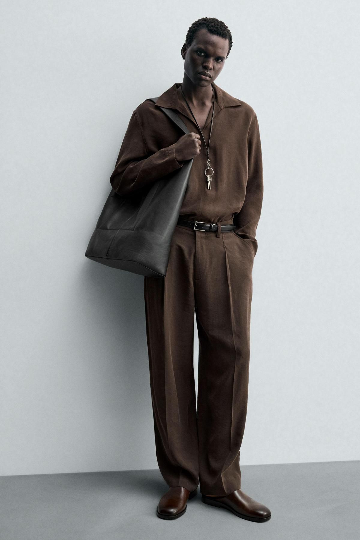 자라 클래식 레더 클로그 브라운 슬리퍼 2495/620 BROWN - 상세 이미지 2