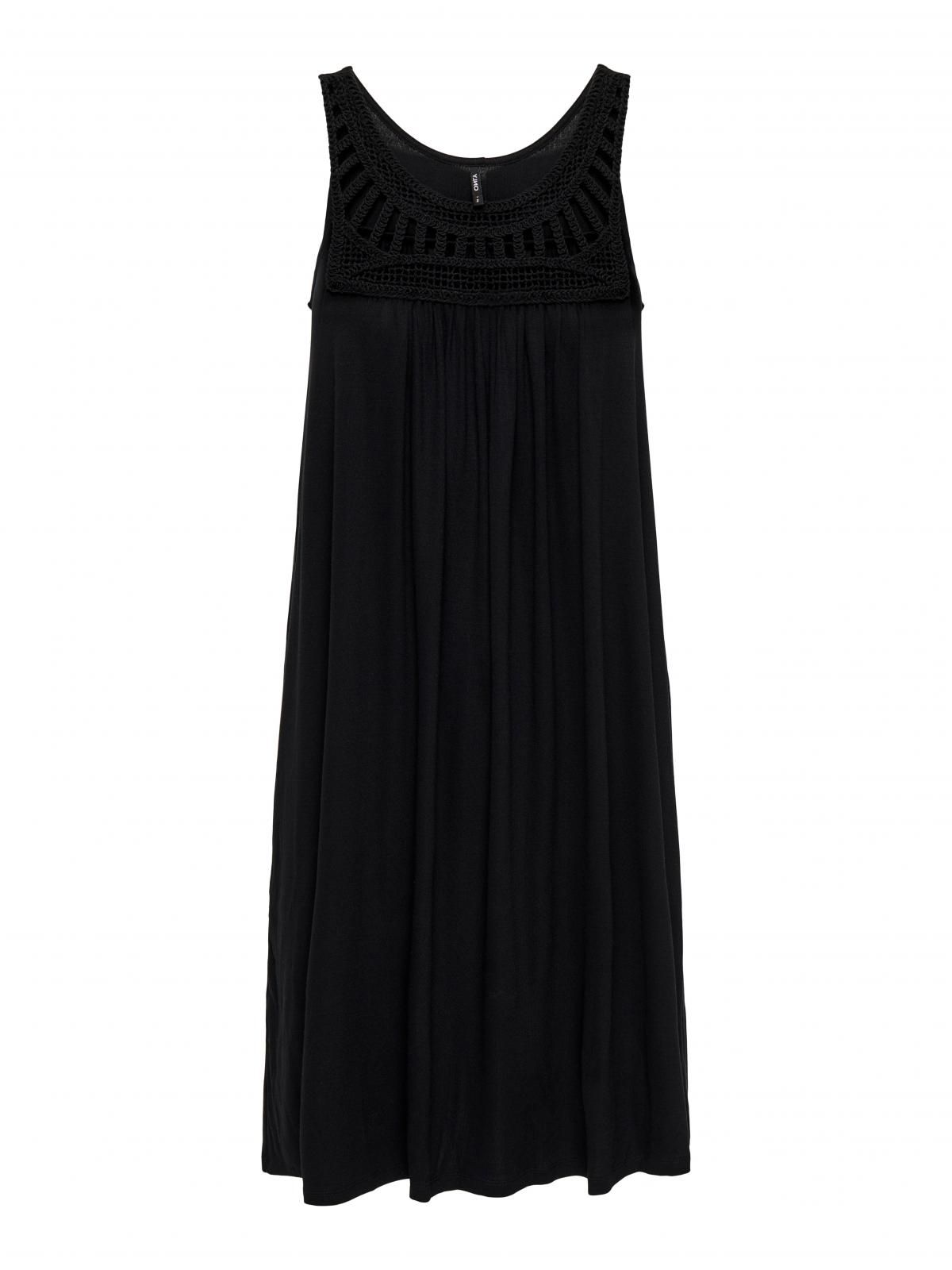 온리 컷아웃 미니 슬리브리스 원피스 블랙 15293999_2161 BLACK / BLACK - 상세 이미지 3