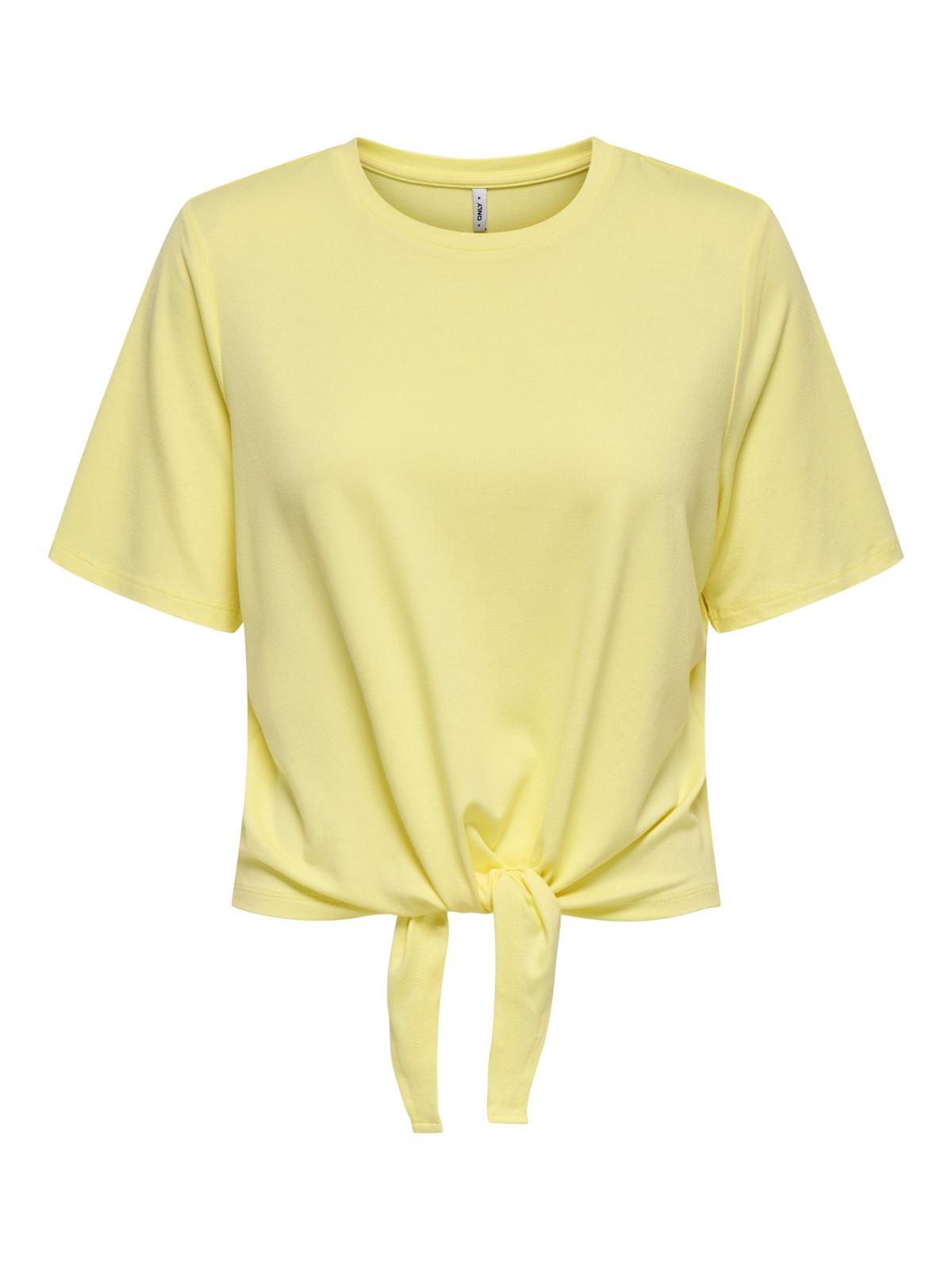 온리 크롭 라이트 옐로우 매듭 티셔츠 15360807_458 YELLOW / FRENCH VANILLA - 상세 이미지 3