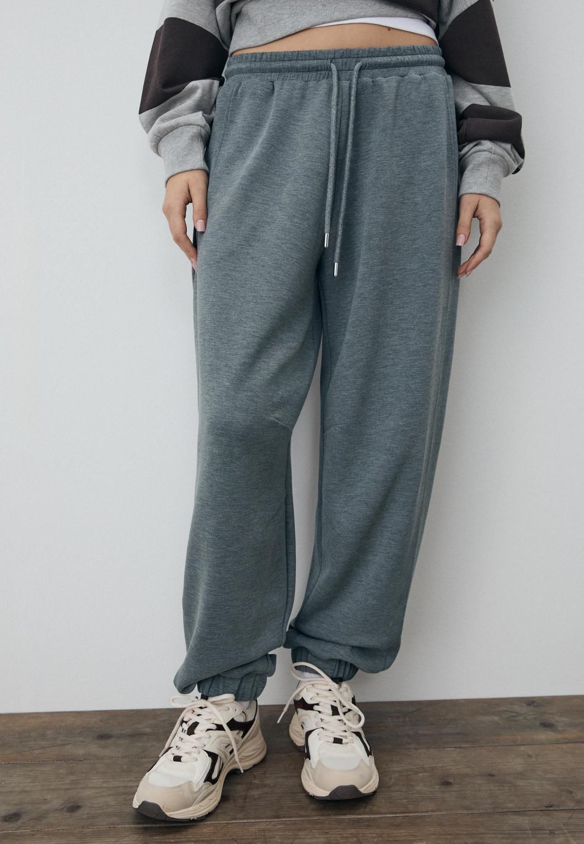 스트라디바리우스 소프트 와이드 배기 조거 팬츠 8739/276 DARK GREY - 상품 이미지