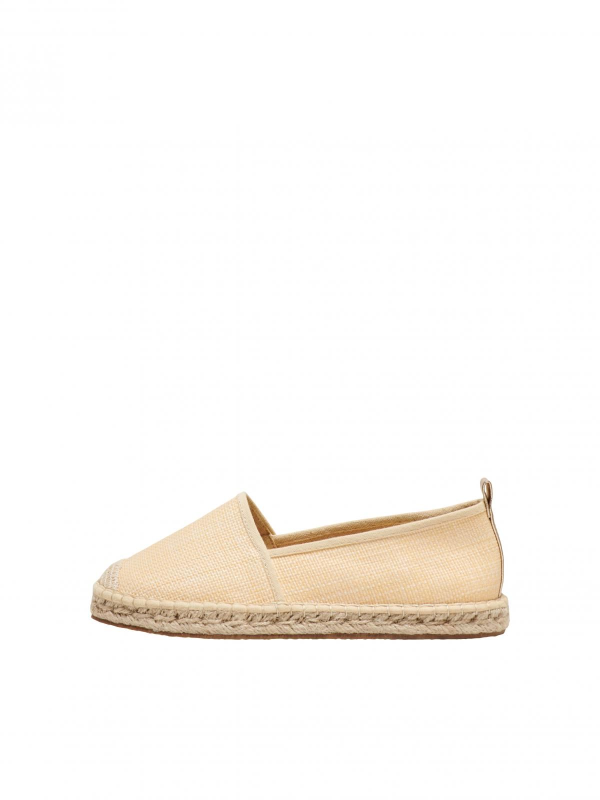 온리 에스파드리유 캔버스 플랫슈즈 15320203_221 WHITE / BEIGE - 상품 이미지