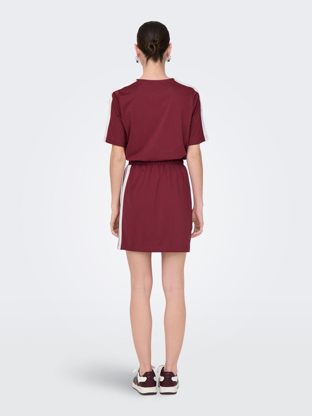 온리 테크니컬 스트레이트 미니 스커트 15351873_875 PURPLE / RUBY WINE - 상세 이미지 2