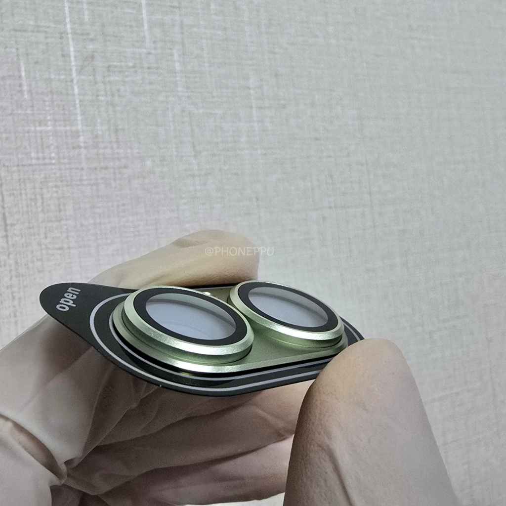 [HIGHON] 오리지널 컬러 가더 프레임 카메라 필름 블랙, 아이폰17, 1매입 - 상세 이미지 5