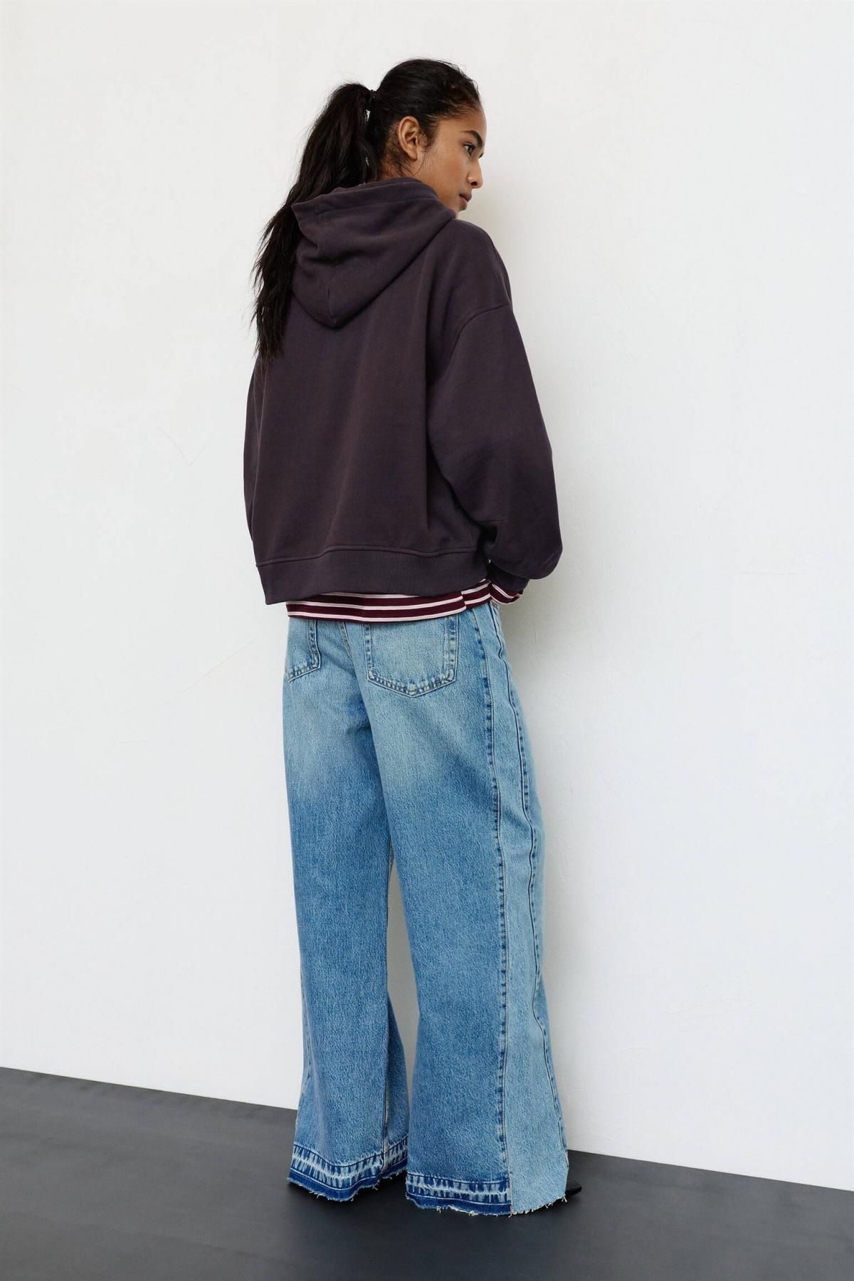 풀앤베어 스트리트 그래픽 브라운 후드티 7560/364 BROWN - 상세 이미지 3