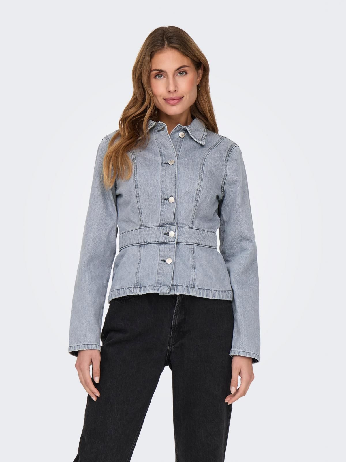 온리 트렌디 데님 재킷 15340608_2106 GREY / LIGHT GREY DENIM - 상품 이미지