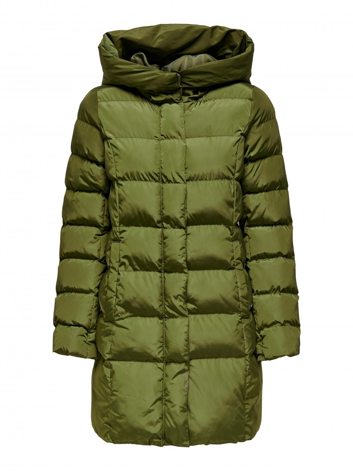 온리 테크니컬 방풍 하이넥 롱 후드 패딩코트 15304782_2009 GREEN / WINTER MOSS - 상세 이미지 3