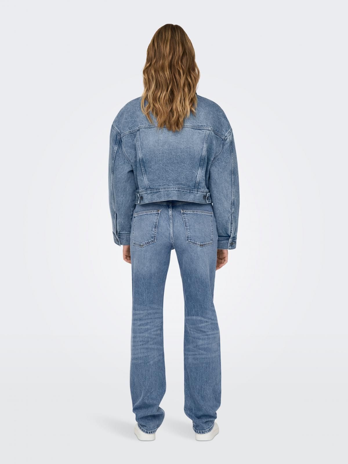 온리 트렌디 중청 데님 재킷 15310897_2115 BLUE / MEDIUM BLUE DENIM - 상세 이미지 2