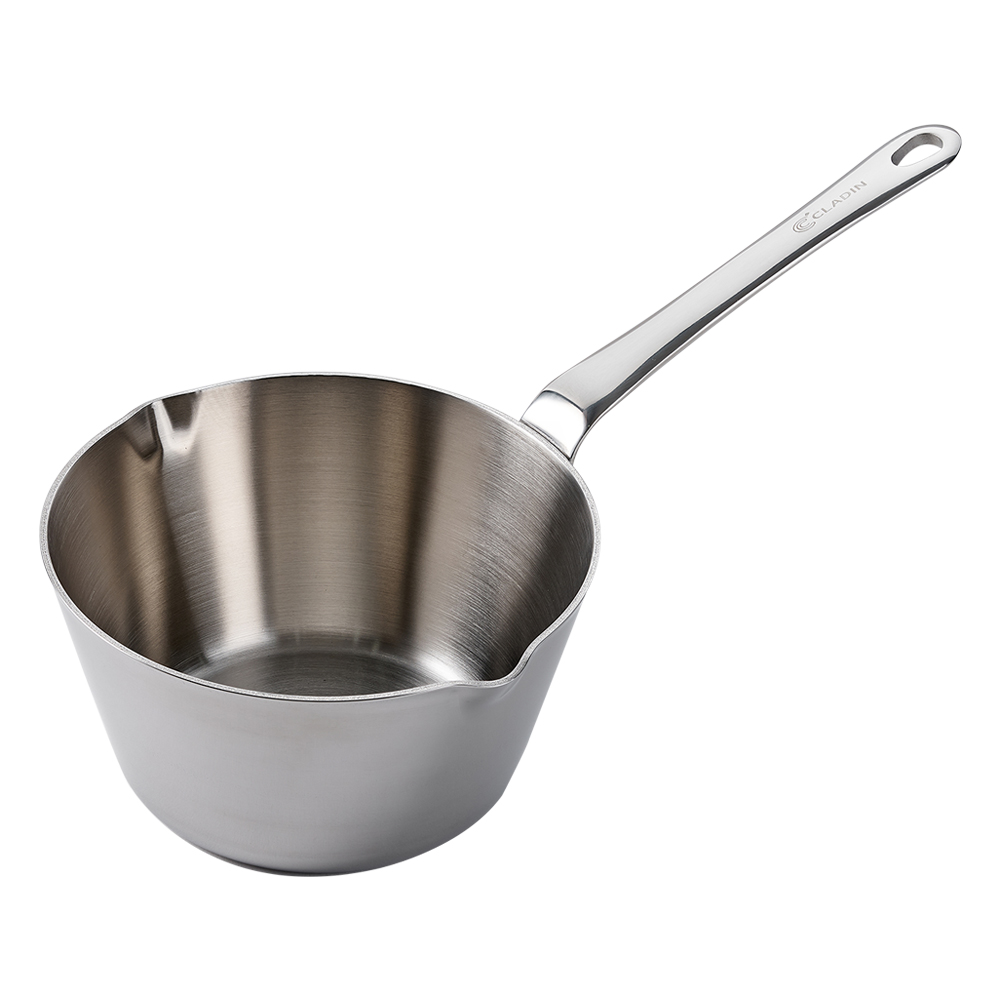 클래딘 인덕션 직화 IH 통3중 스텐 편수냄비 미니 밀크팬 16cm - 상세 이미지 5