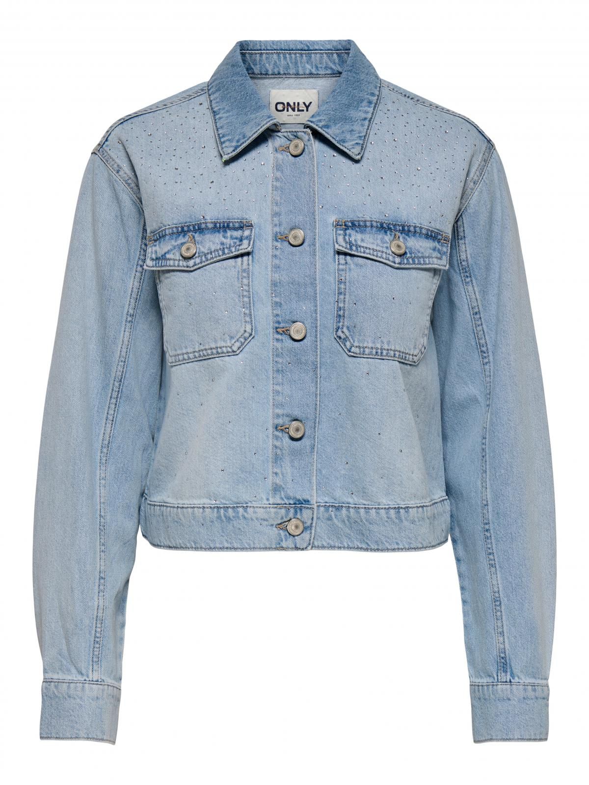 온리 테크니컬 연청 데님 재킷 15350050_2116 BLUE / LIGHT BLUE DENIM - 상세 이미지 4