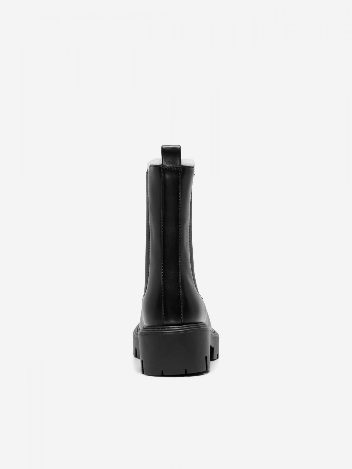 온리 트렌디 첼시 롱샤프트 부츠 15329827_2161 BLACK / BLACK - 상세 이미지 2