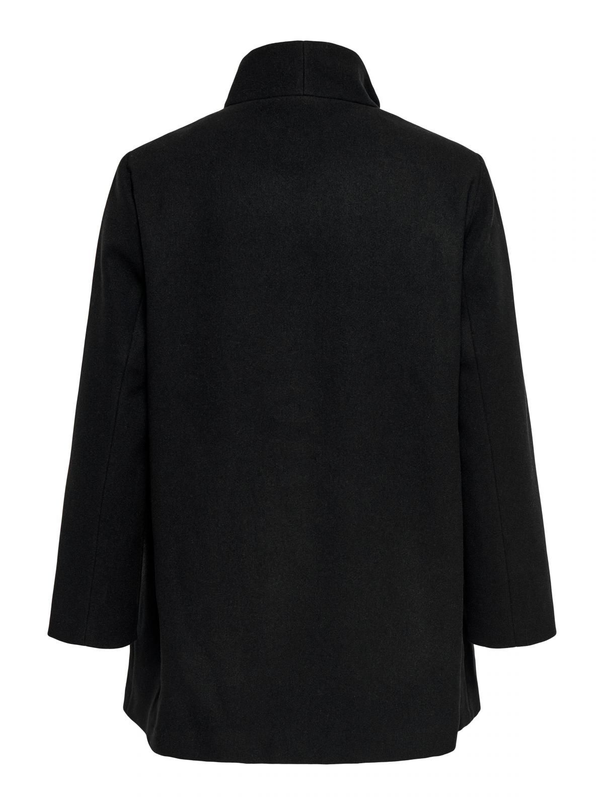 온리 플러스사이즈 더블버튼 블랙 코트 15370476_2161_1258954 BLACK / BLACK - 상세 이미지 4