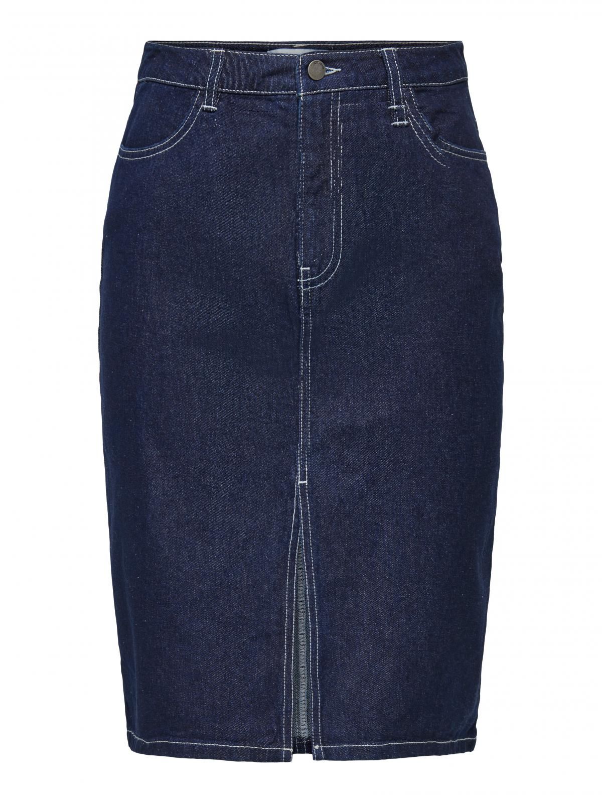 제이디와이 데님 미디 스커트 슬릿 포켓 15347528_2114 BLUE / DARK BLUE DENIM - 상세 이미지 3