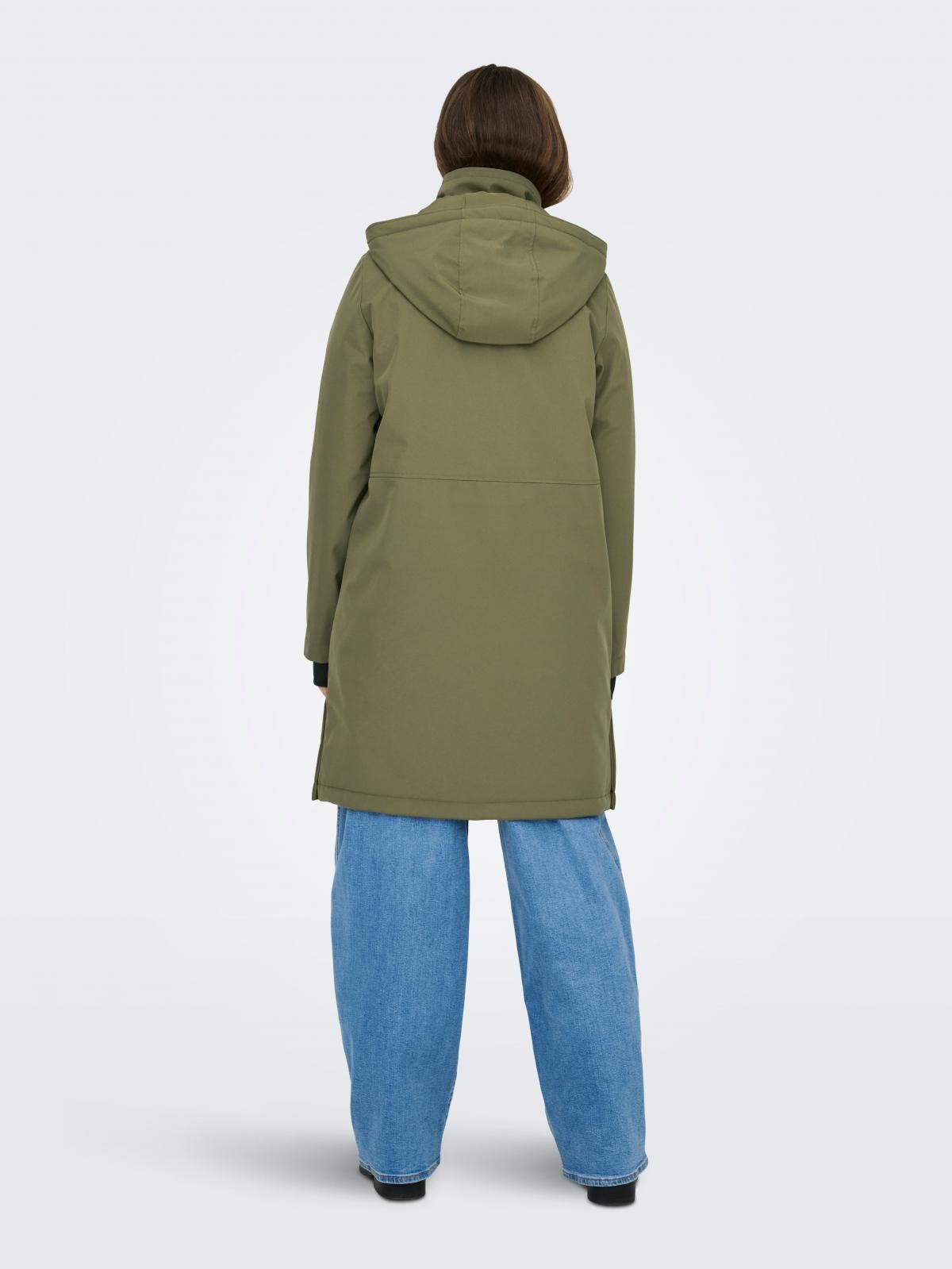 온리 테크니컬 후드 롱 파카 15363184_189 GREY / STONE GRAY - 상세 이미지 3