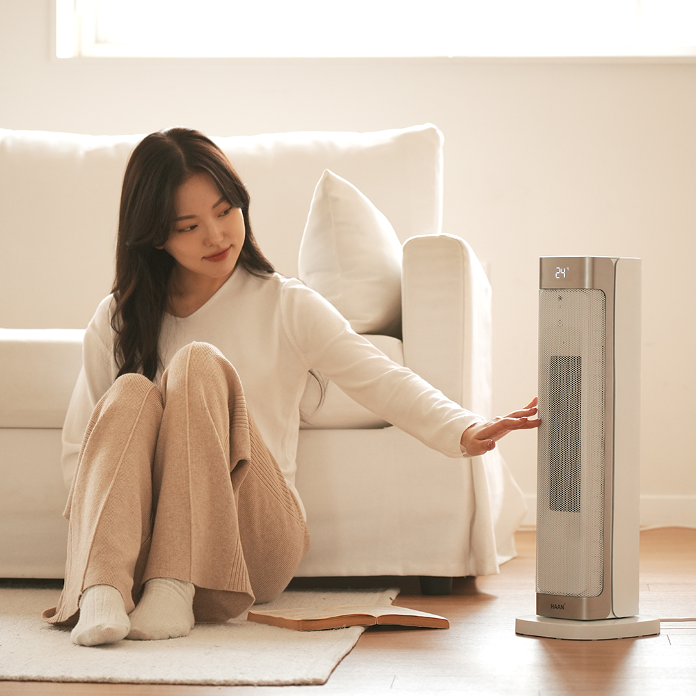 한경희 AI음성인식 그래핀PTC 리모컨 타워형 온풍기 전기히터 HA-27000FH - 상세 이미지 2