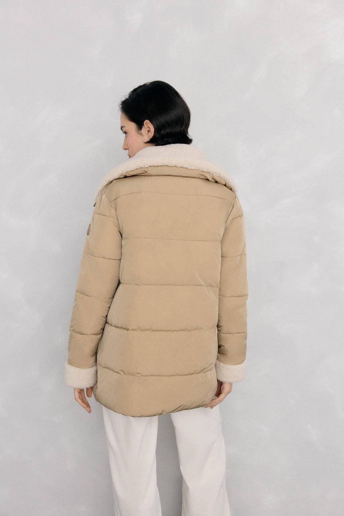 페드로 델 이에로 에코퍼 롱 패딩 파카 베이지 8572332 BEIGE - 상세 이미지 5