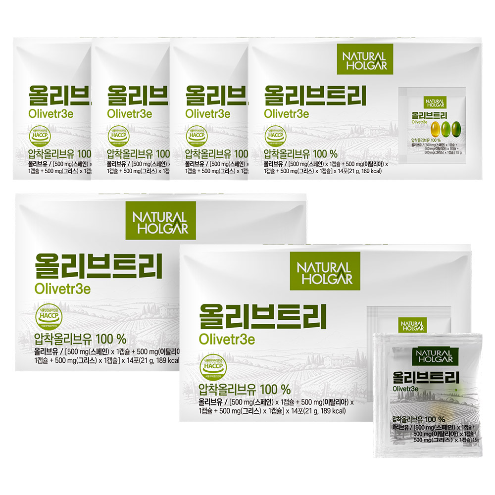 네츄럴올가 지중해 올리브오일 트리 캡슐 42정, 6개 제품 이미지