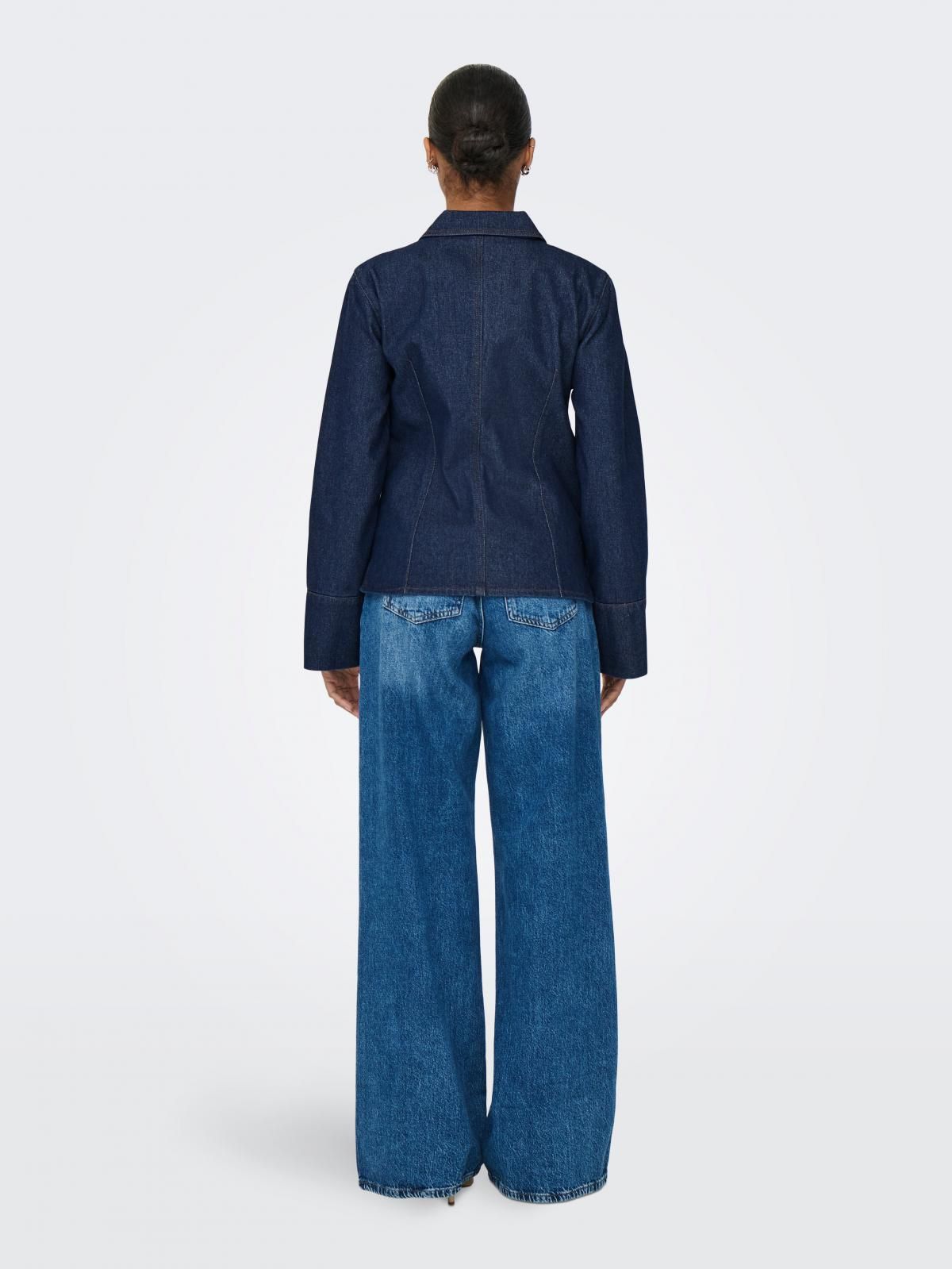제이디와이 테크니컬 진청 데님 셔츠 15346011_2114 BLUE / DARK BLUE DENIM - 상세 이미지 3