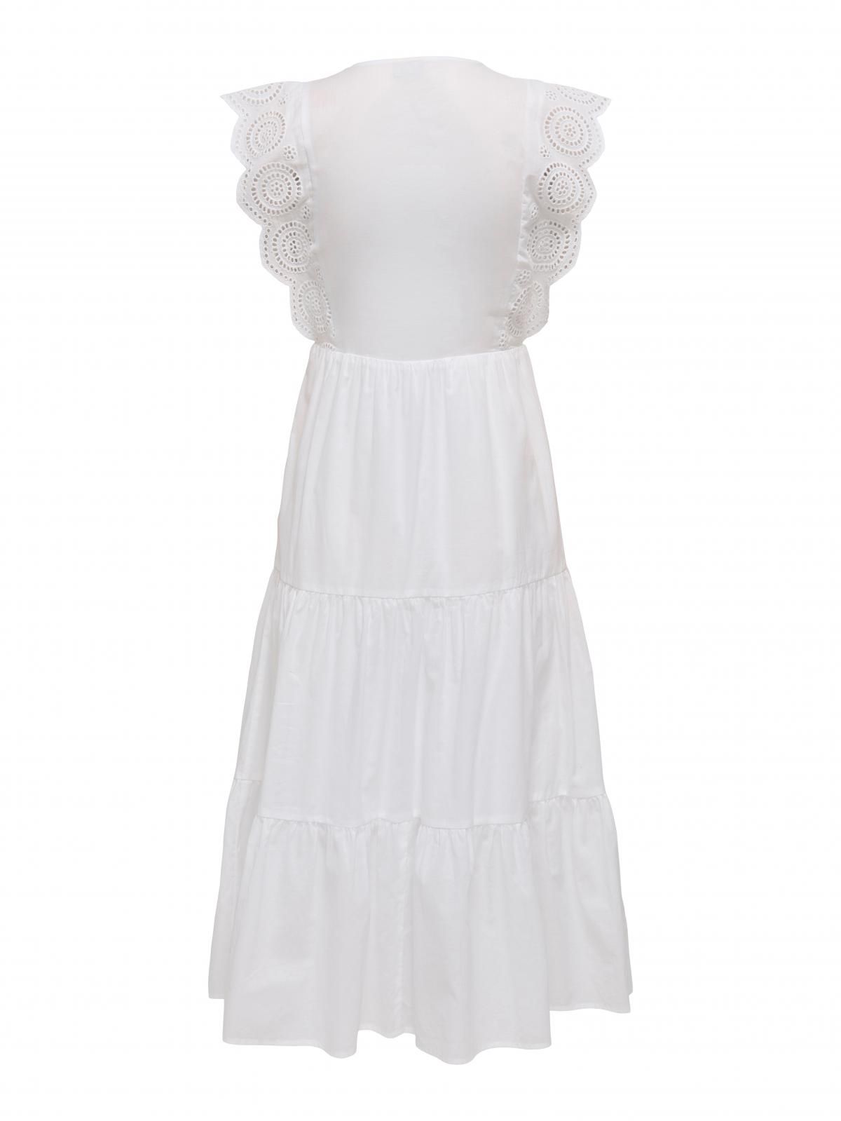 제이디와이 브이넥 플레어 미디 원피스 화이트 15350748_5 WHITE / BRIGHT WHITE - 상세 이미지 4