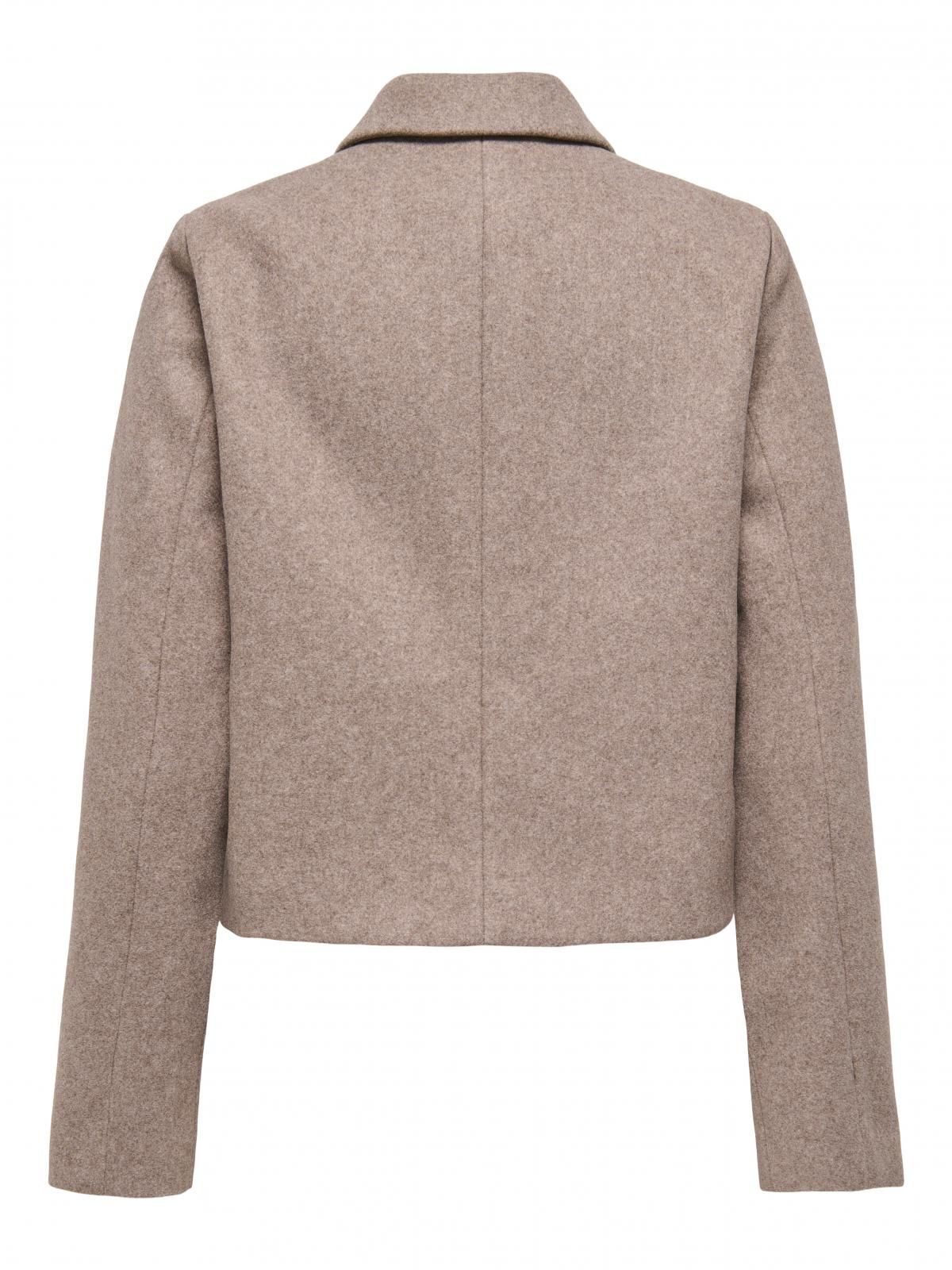 온리 미니멀 테크니컬 울 숏코트 15359339_113_1230555 GREY / TAUPE GRAY - 상세 이미지 3