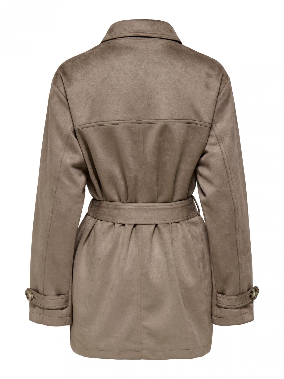 온리 테크니컬 벨티드 테일러드 재킷 15349200_120 GREY / WALNUT - 상세 이미지 4