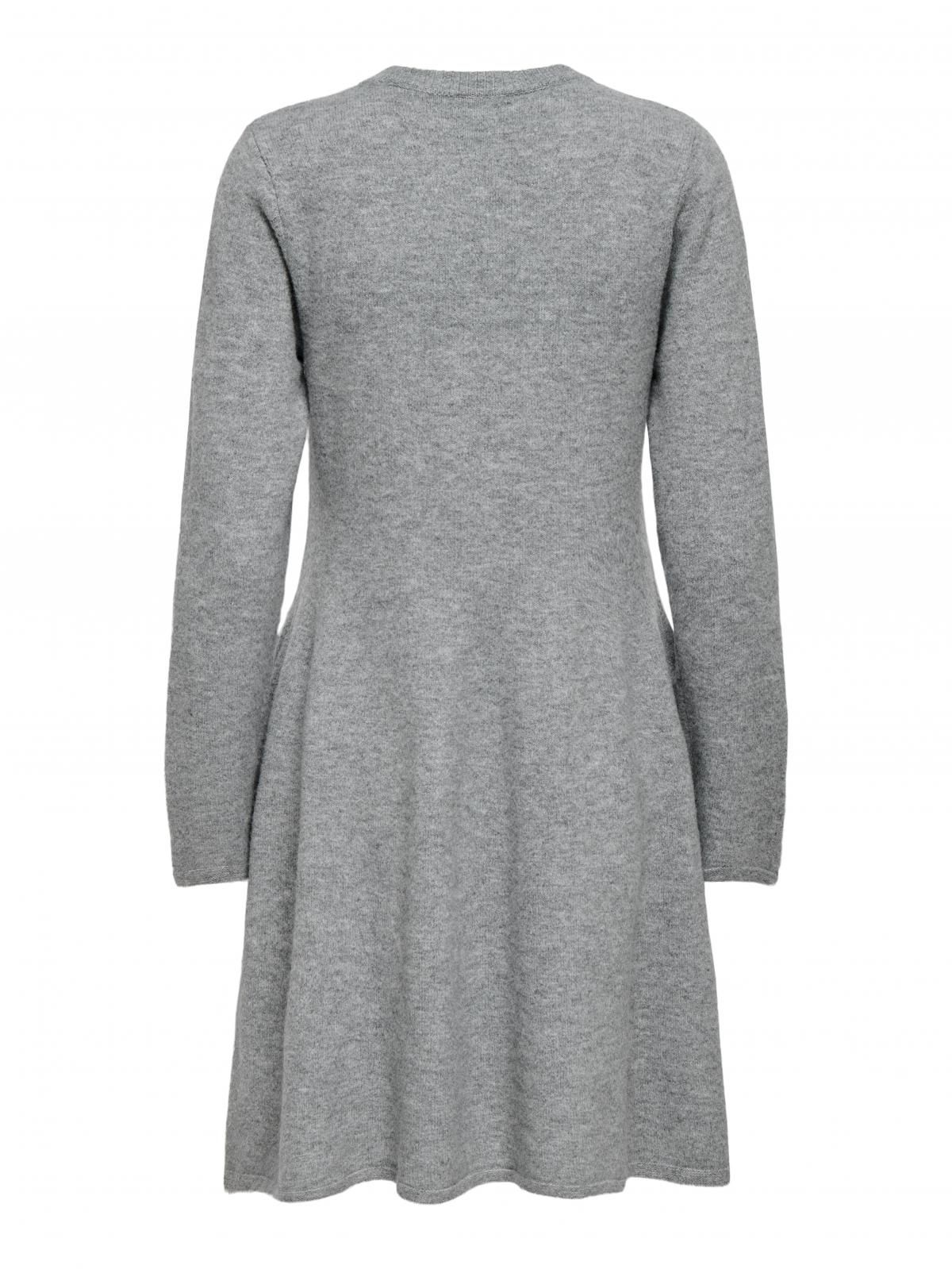 제이디와이 플랫니트 라운드넥 미디 원피스 15366496_2381 GREY / LIGHT GREY MELANGE - 상세 이미지 5