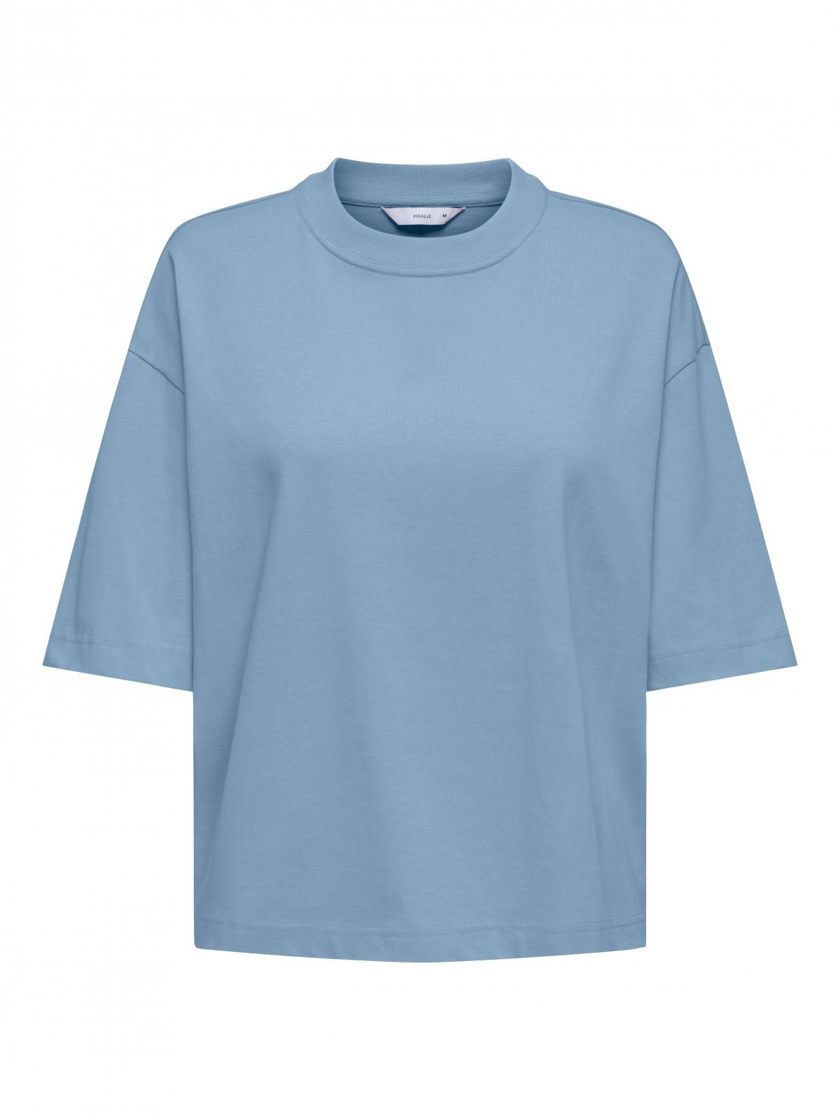 온리 베이직 라운드넥 반팔 티셔츠 15370997_3013 BLUE / SOFT CHAMBRAY - 상세 이미지 3