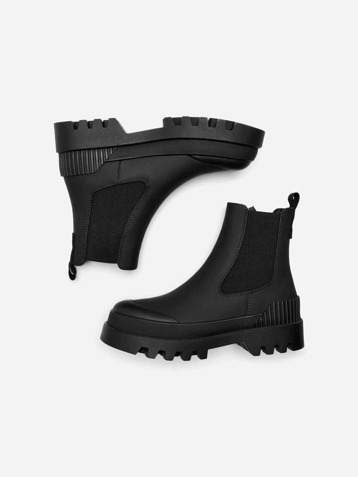 온리 첼시 앵클부츠 미들힐 15304863_2161 BLACK / BLACK - 상세 이미지 3