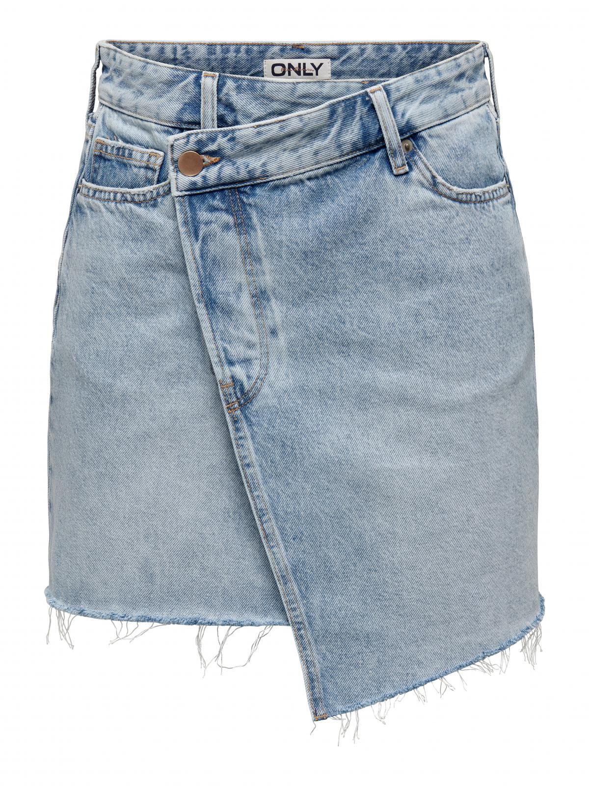 온리 연청 데님 랩 미니 스커트 15290439_2116 BLUE / LIGHT BLUE DENIM - 상세 이미지 3