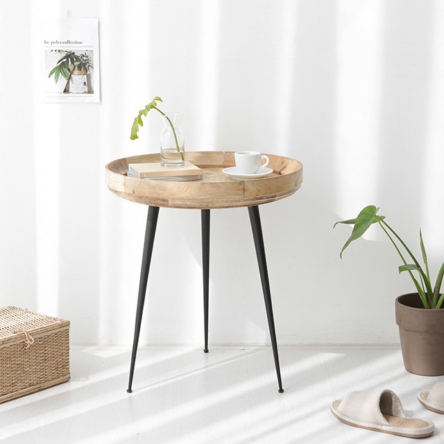 PECRE 빈티지 사이드테이블 46cm PC0119TB 6438.0502 - 상품 이미지