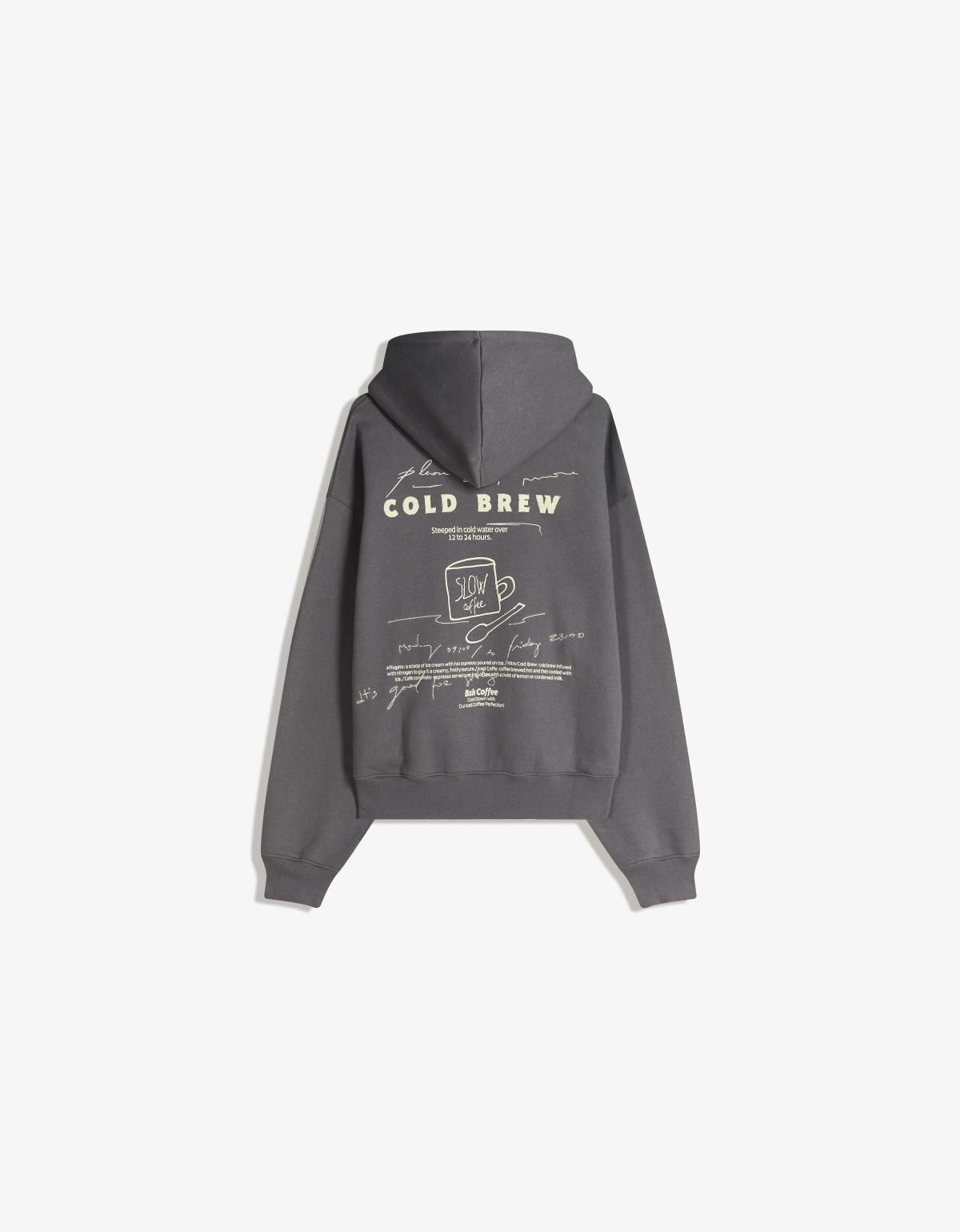 버쉬카 프린트 후드 스웨트셔츠 그레이 7409/498 DARK GREY - 상세 이미지 2