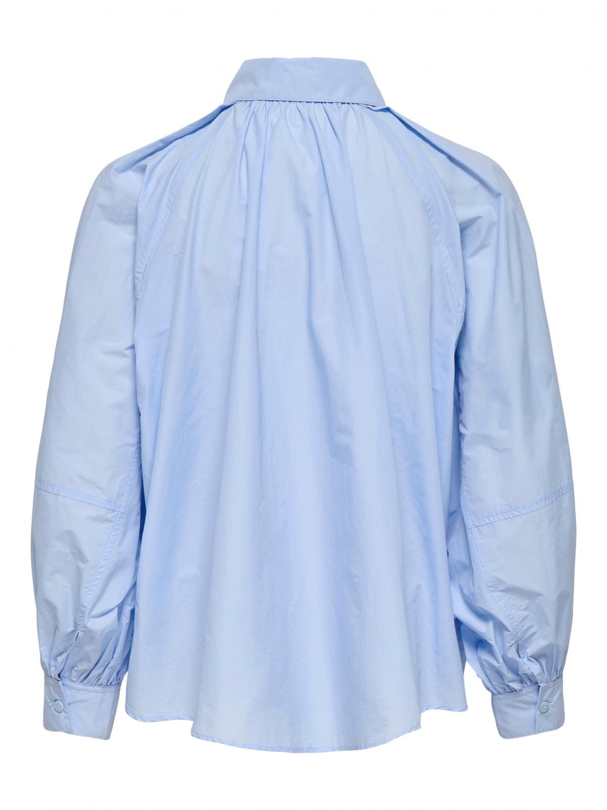 온리 루즈핏 테크니컬 긴팔 셔츠 블루 15370568_1243 BLUE / CASHMERE BLUE - 상세 이미지 4