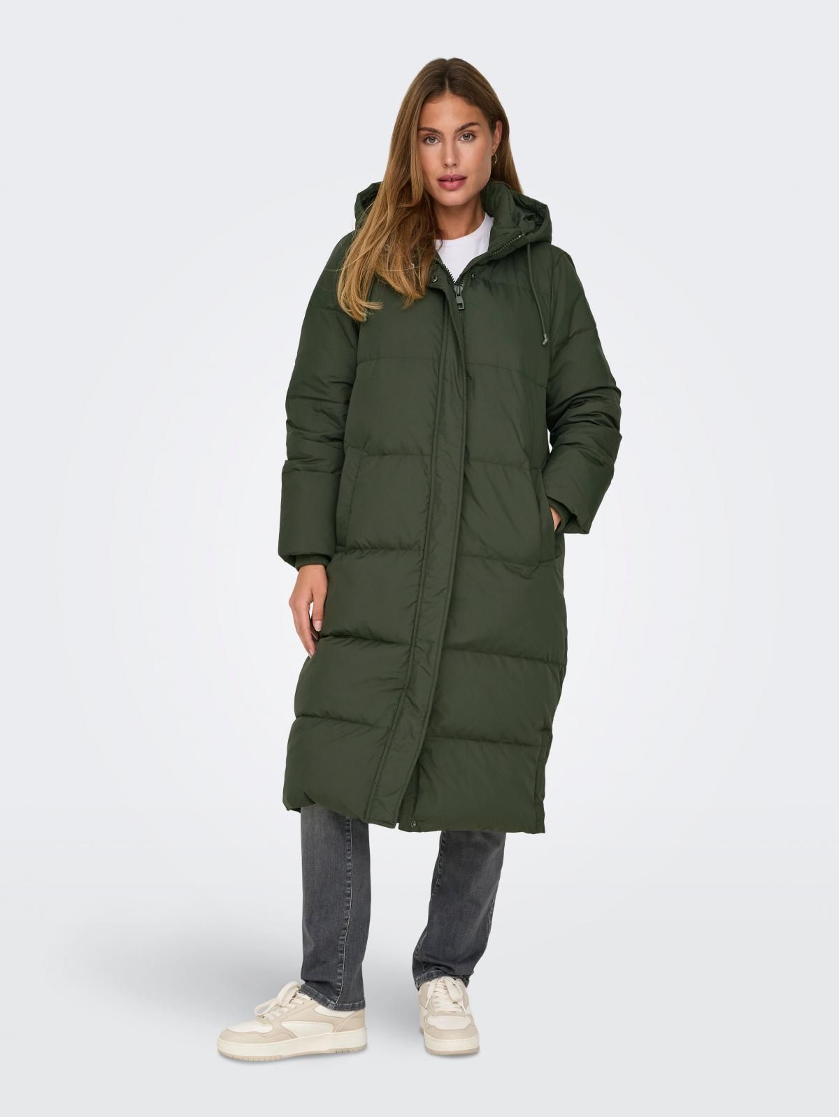 온리 테크니컬 윈드프루프 롱 패딩 다운 자켓 15276961_197 GREY / PEAT 이미지 6