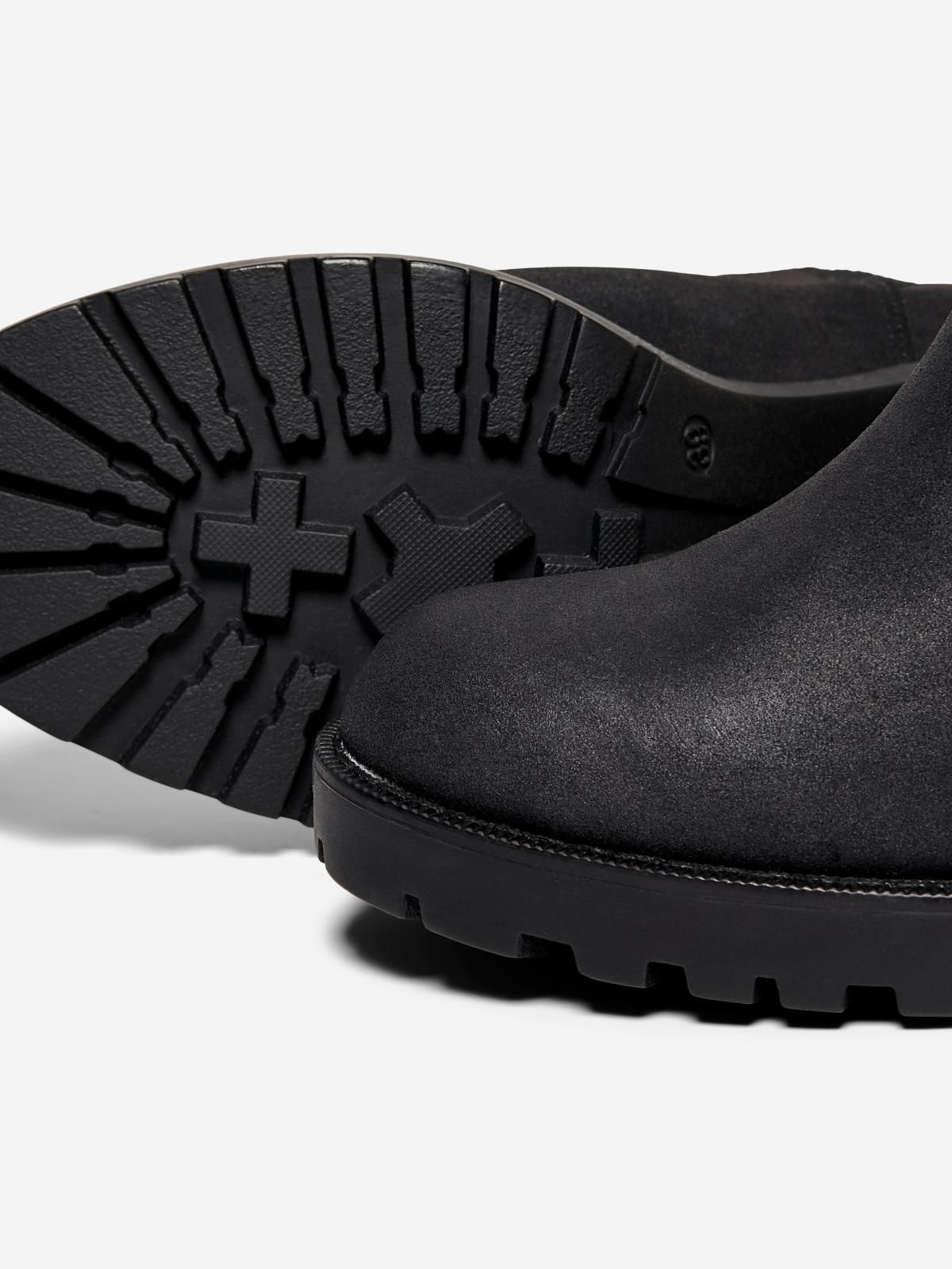 온리 청키힐 앵클부츠 15184295_2161 BLACK / BLACK - 상세 이미지 4
