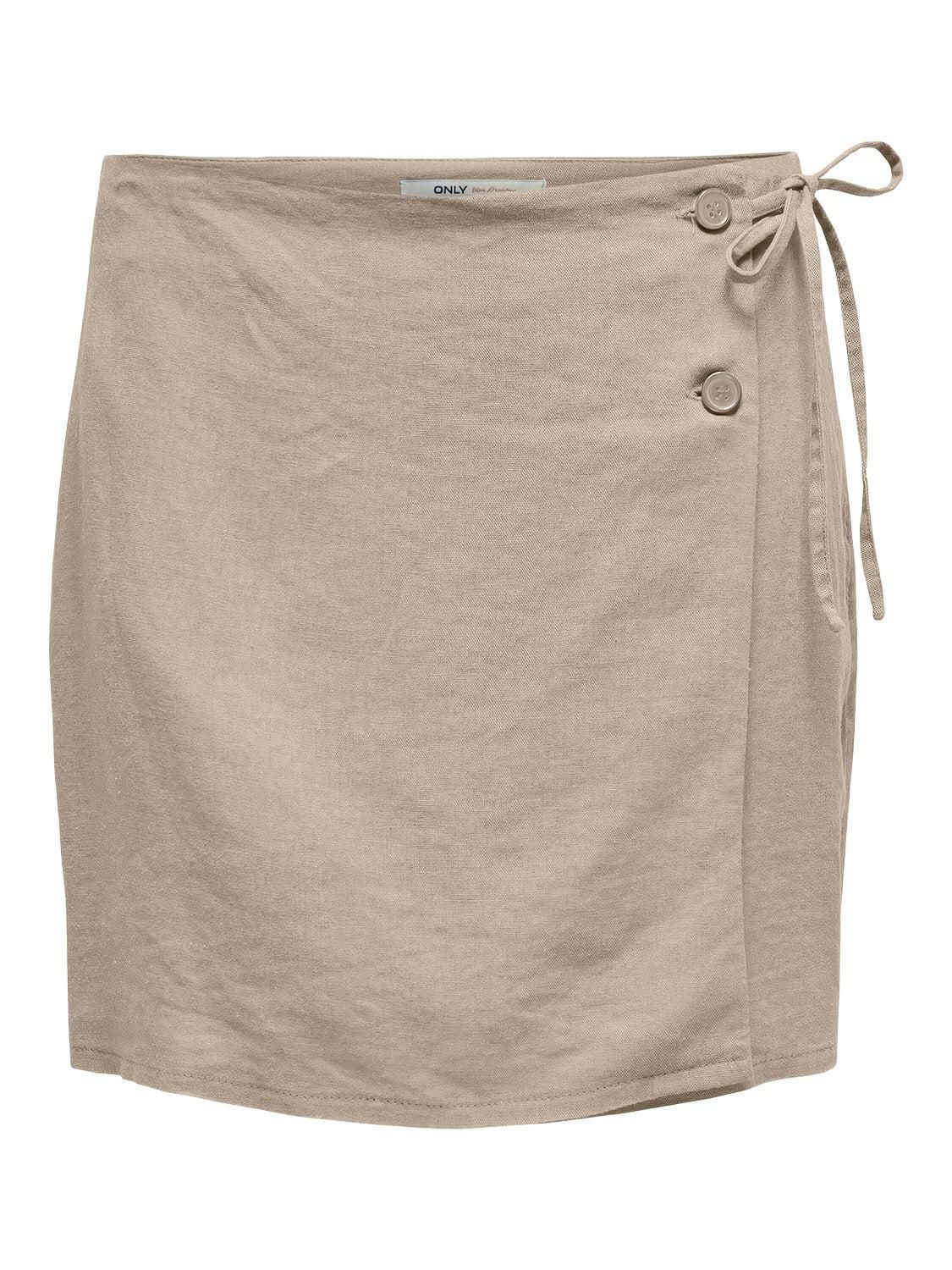온리 베이지 테크니컬 미니 스커트 15338740_108 GREY / OXFORD TAN - 상세 이미지 3