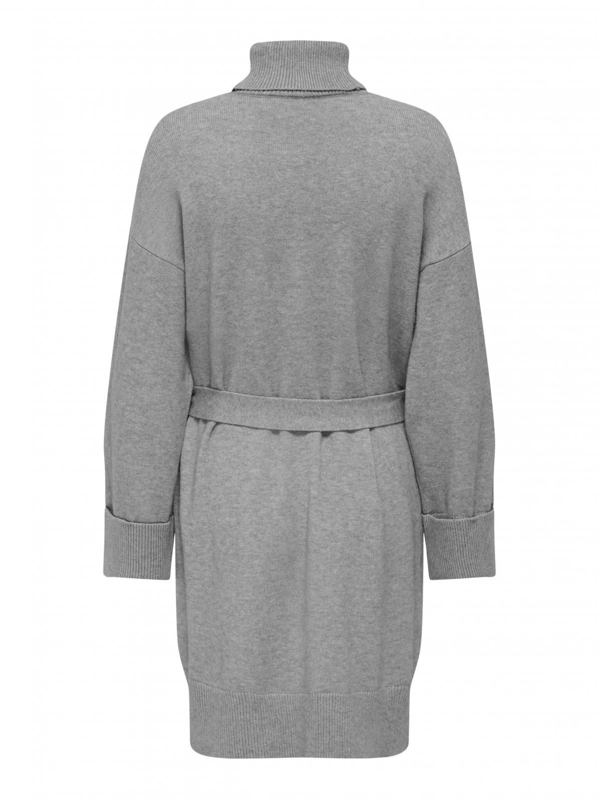 온리 테크니컬 니트 미니 원피스 하이넥 15365663_7826_1241157 GREY / ULTIMATE GREY - 상세 이미지 4
