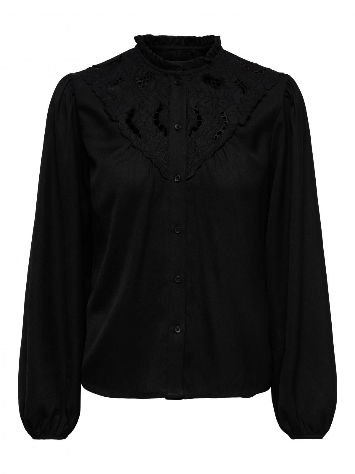 제이디와이 레이스 볼륨소매 블랙 긴팔 셔츠 15376321_2161 BLACK / BLACK - 상세 이미지 3